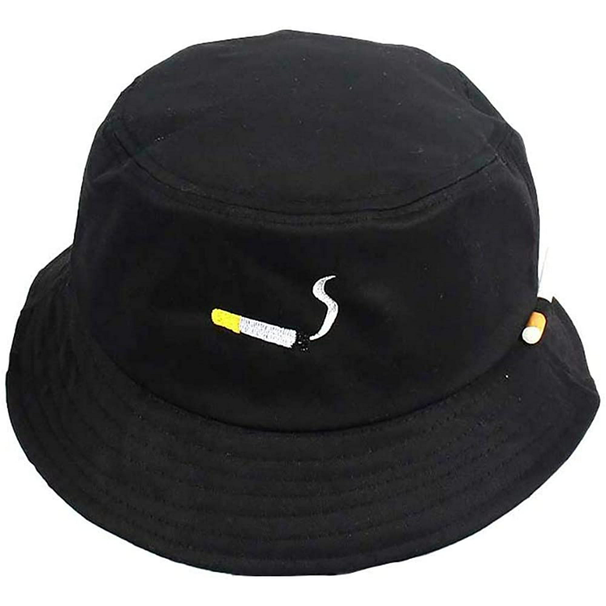 Animal Unisex Cotton Packable Black Travel Bucket Hat Fishing Cap 